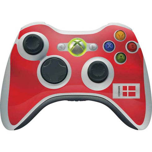 Denmark Soccer Flag Xbox 360 Wireless Controller Skin